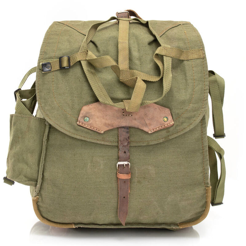 Romanian Military Canvas Backpack with Helmet Straps, , large image number 0